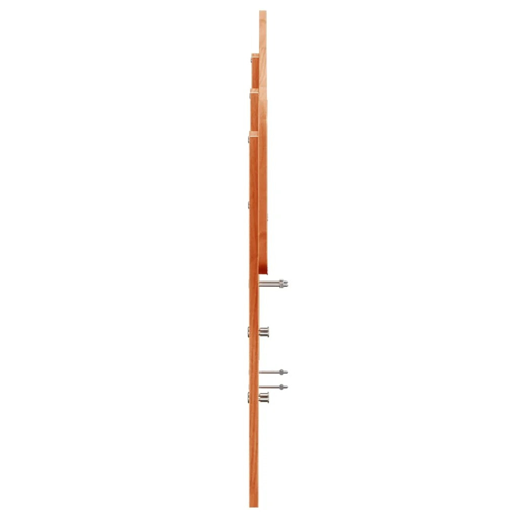 sengegavl 140 cm massivt fyrretræ gyldenbrun - Image 5