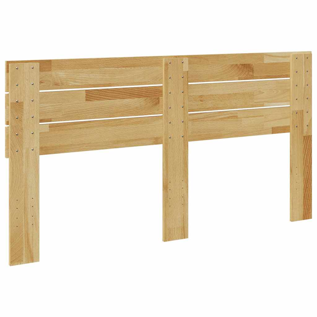 sengegavl 140 cm massivt træ eg - Image 6
