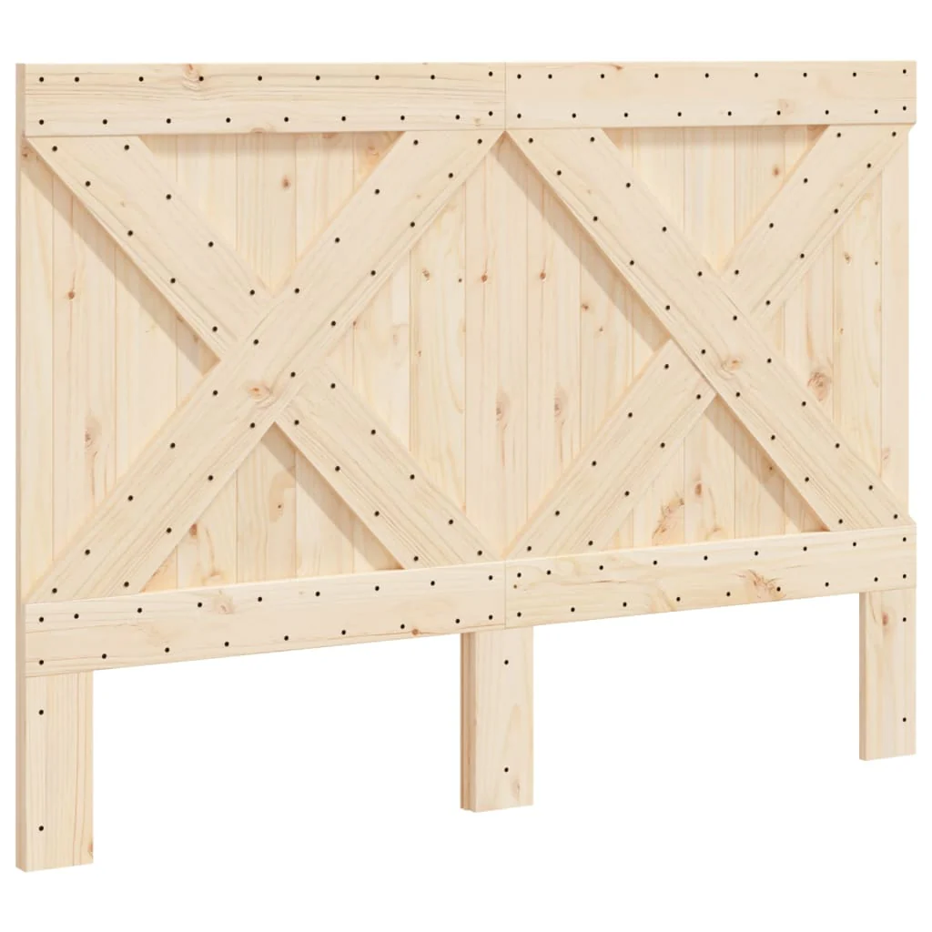 sengegavl 140x104 cm massivt fyrretræ - Image 2