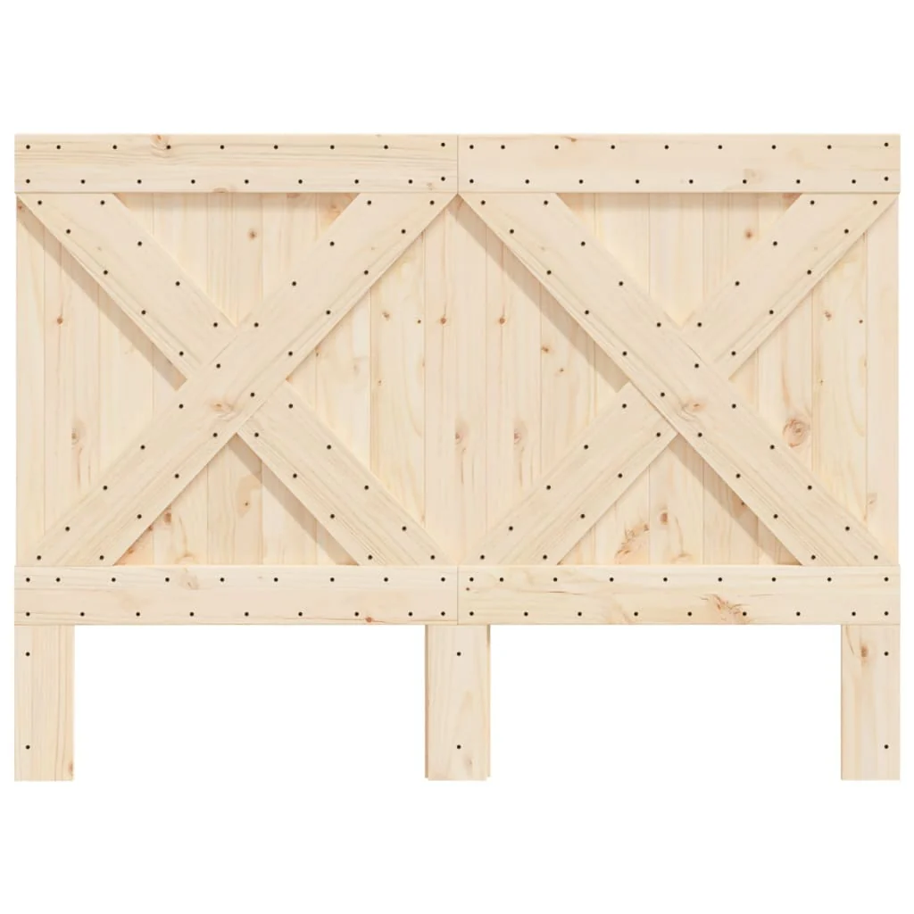 sengegavl 140x104 cm massivt fyrretræ - Image 3