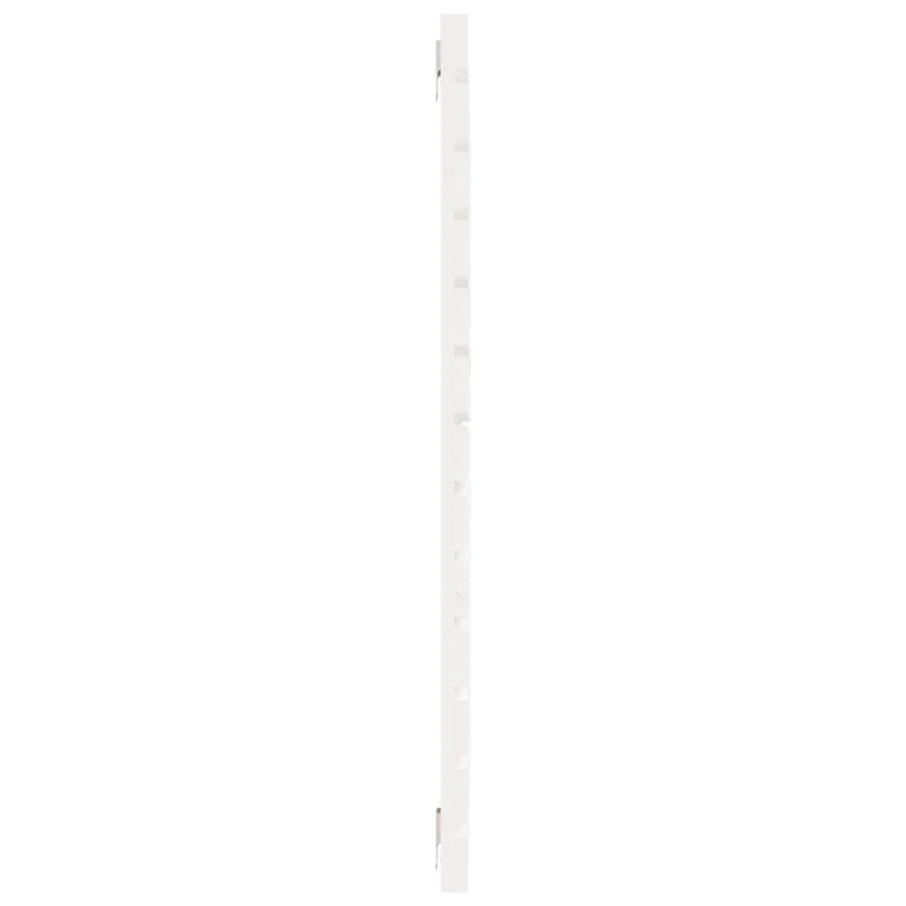 sengegavl 146x3x91,5 cm massivt fyrretræ hvid - Image 5