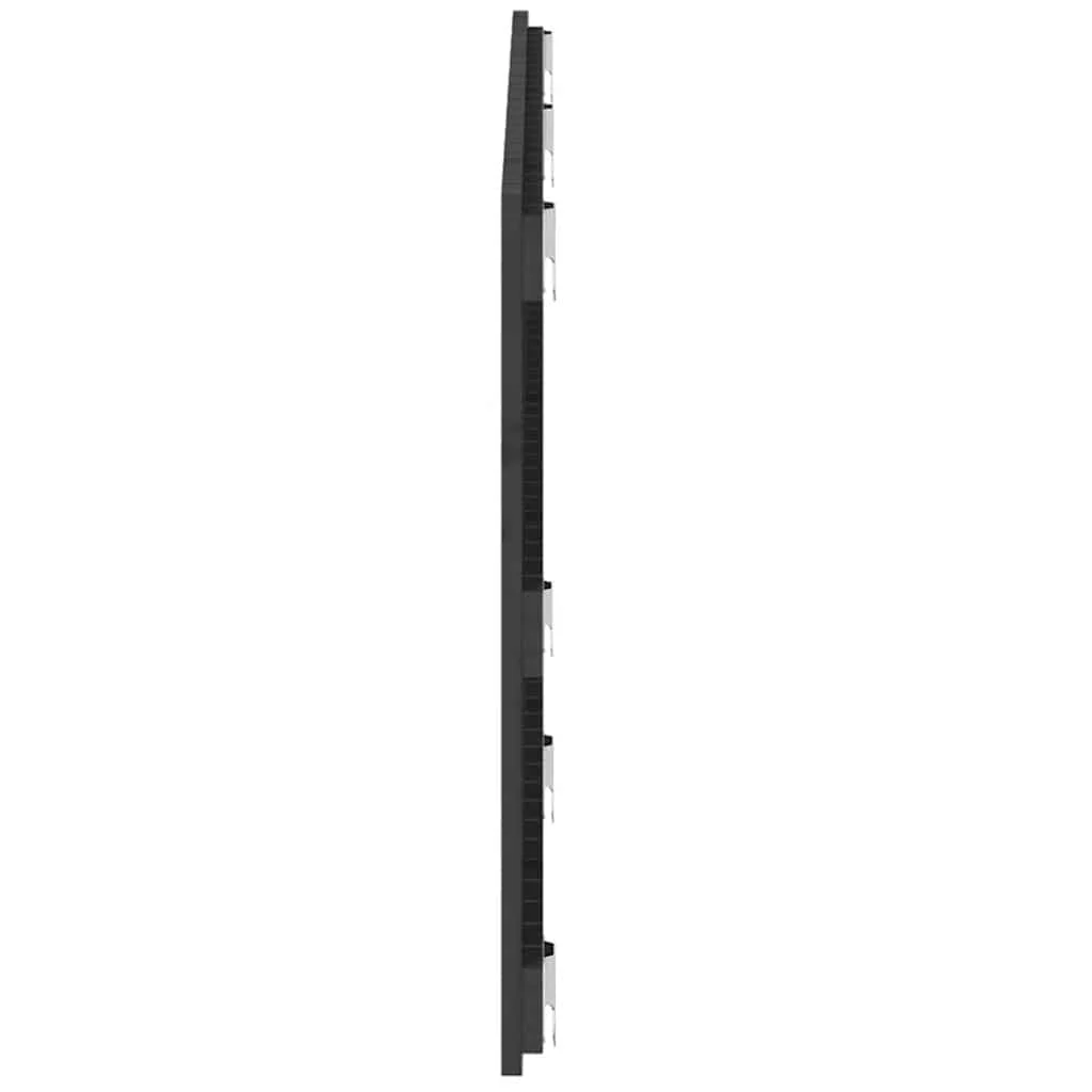 sengegavl 147x3x60 cm massivt fyrretræ grå - Image 5