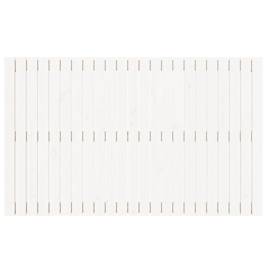 sengegavl 147x3x90 cm massivt fyrretræ hvid - Image 4