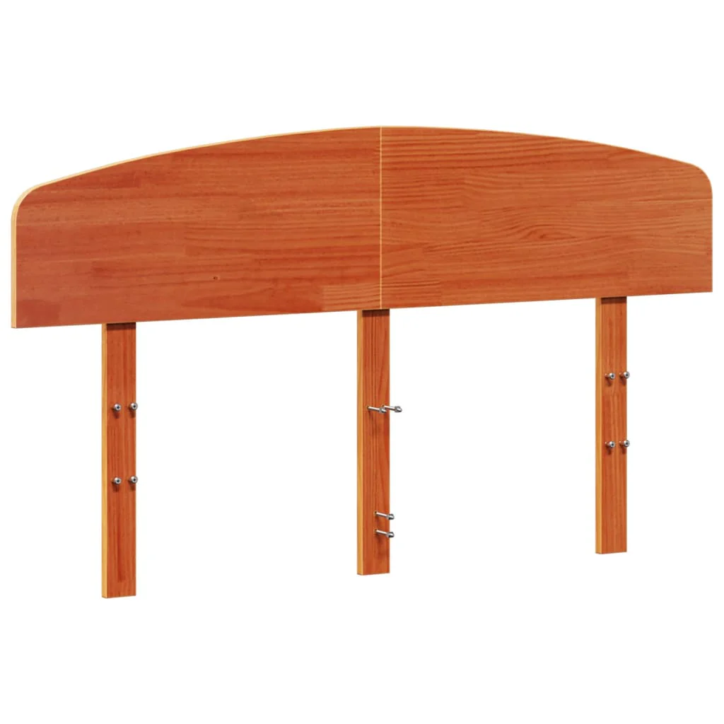 sengegavl 150 cm massivt fyrretræ gyldenbrun - Image 2