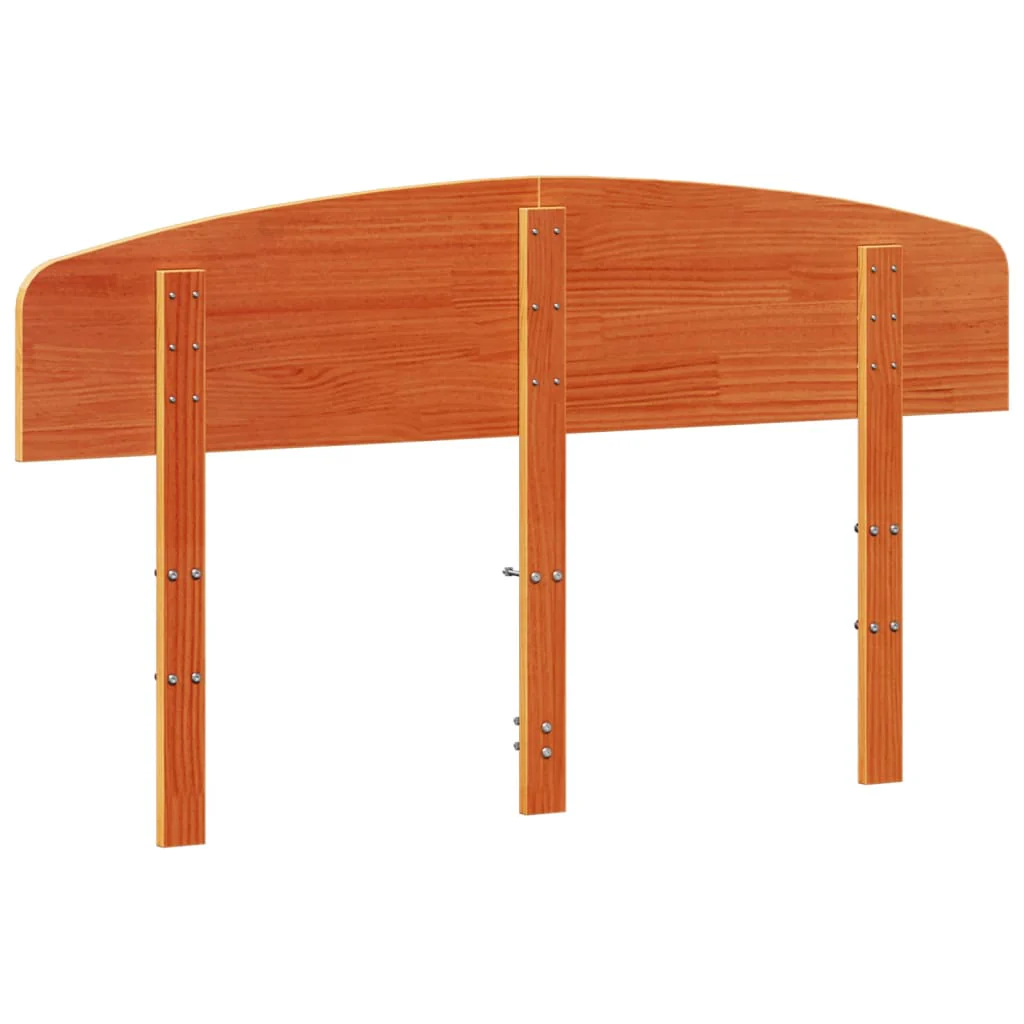 sengegavl 150 cm massivt fyrretræ gyldenbrun - Image 6