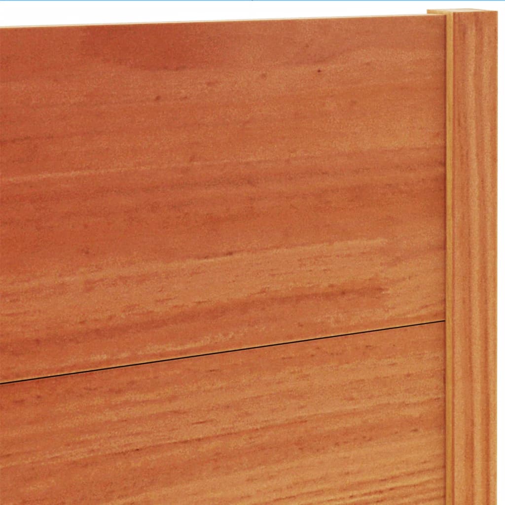 sengegavl 160 cm massivt fyrretræ gyldenbrun - Image 7