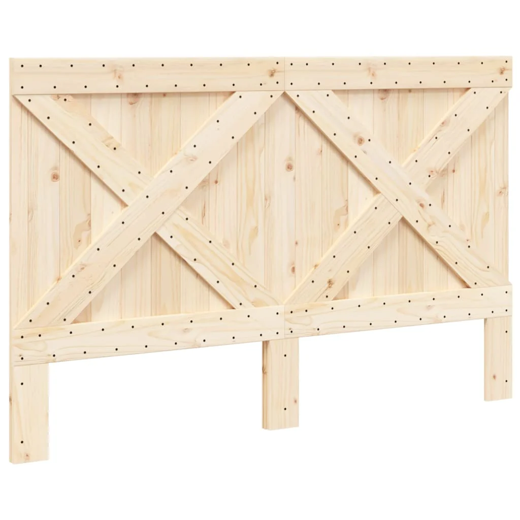 sengegavl 160x104 cm massivt fyrretræ - Image 2