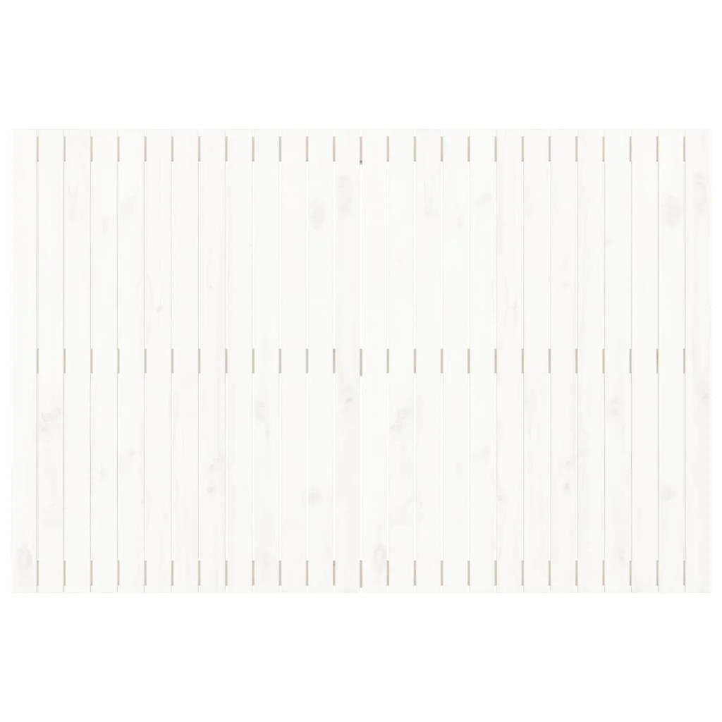 sengegavl 166x3x110 cm massivt fyrretræ hvid - Image 4