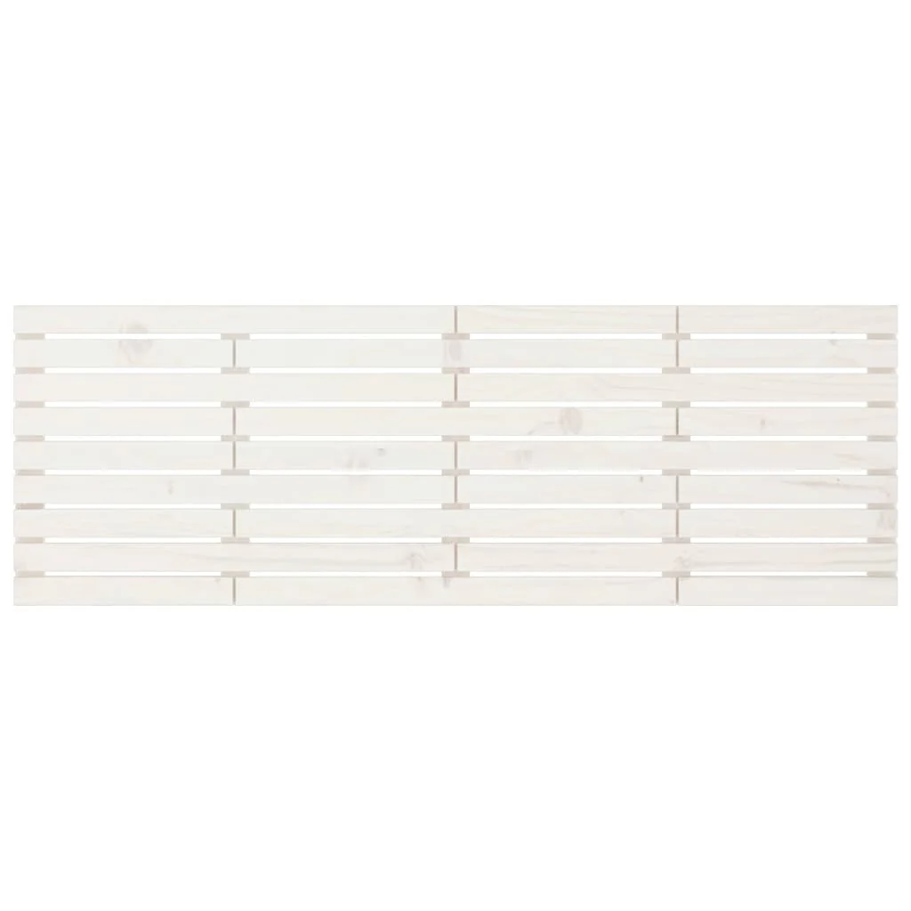 sengegavl 166x3x63 cm massivt fyrretræ hvid - Image 4