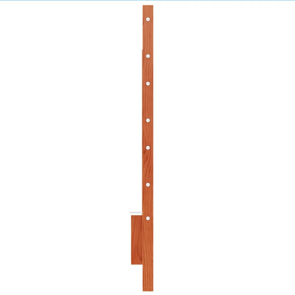 sengegavl 180 cm massivt fyrretræ gyldenbrun - Image 5