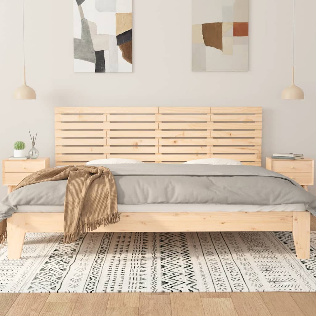sengegavl 206x3x63 cm massivt fyrretræ - Image 3