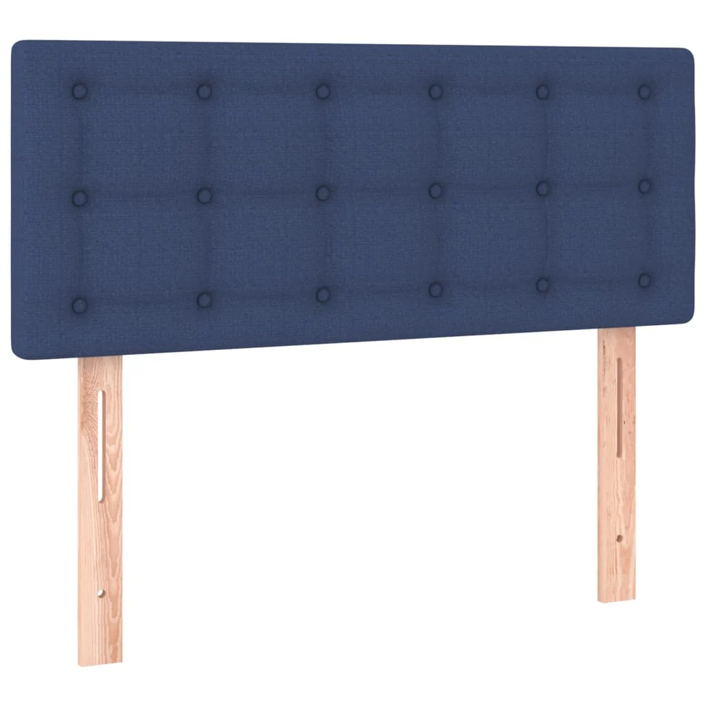 sengegavl 80x5x78/88 cm stof blå - Image 2