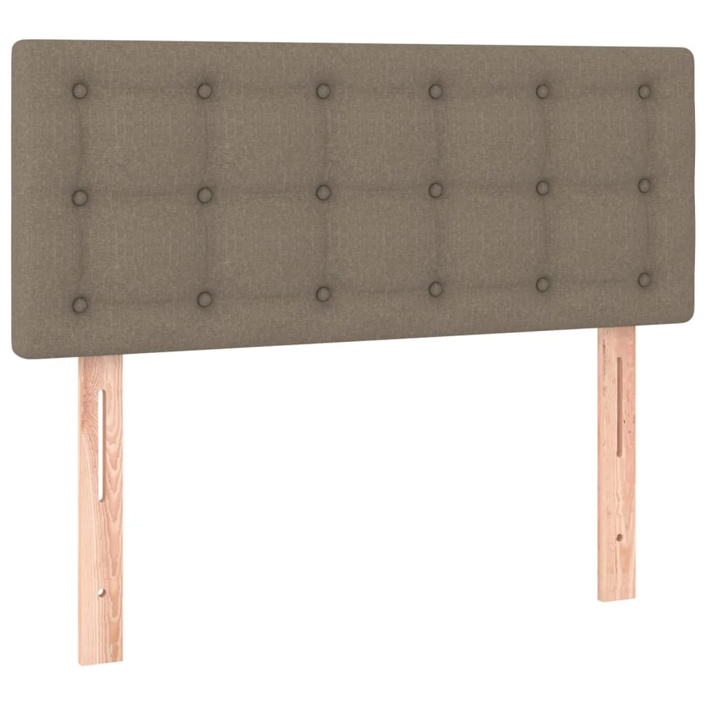 sengegavl 80x5x78/88 cm stof gråbrun - Image 2
