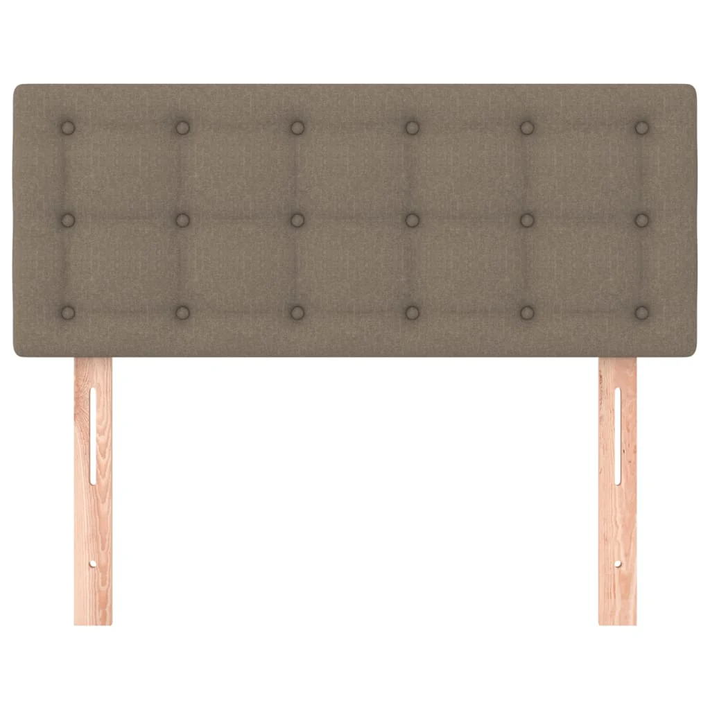 sengegavl 80x5x78/88 cm stof gråbrun - Image 3