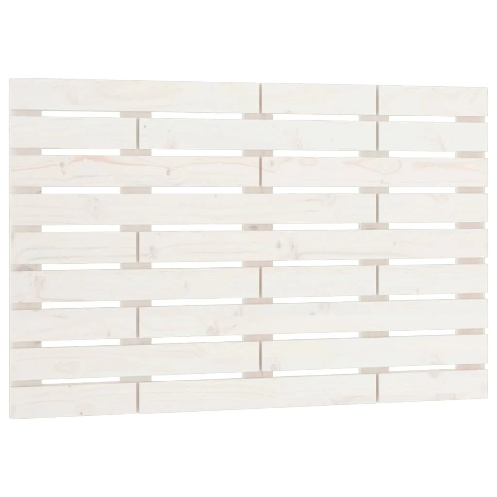 sengegavl 81x3x63 cm massivt fyrretræ hvid - Image 2