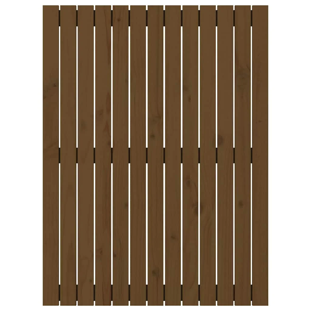 sengegavl 82,5x3x110 cm massivt fyrretræ gyldenbrun - Image 4