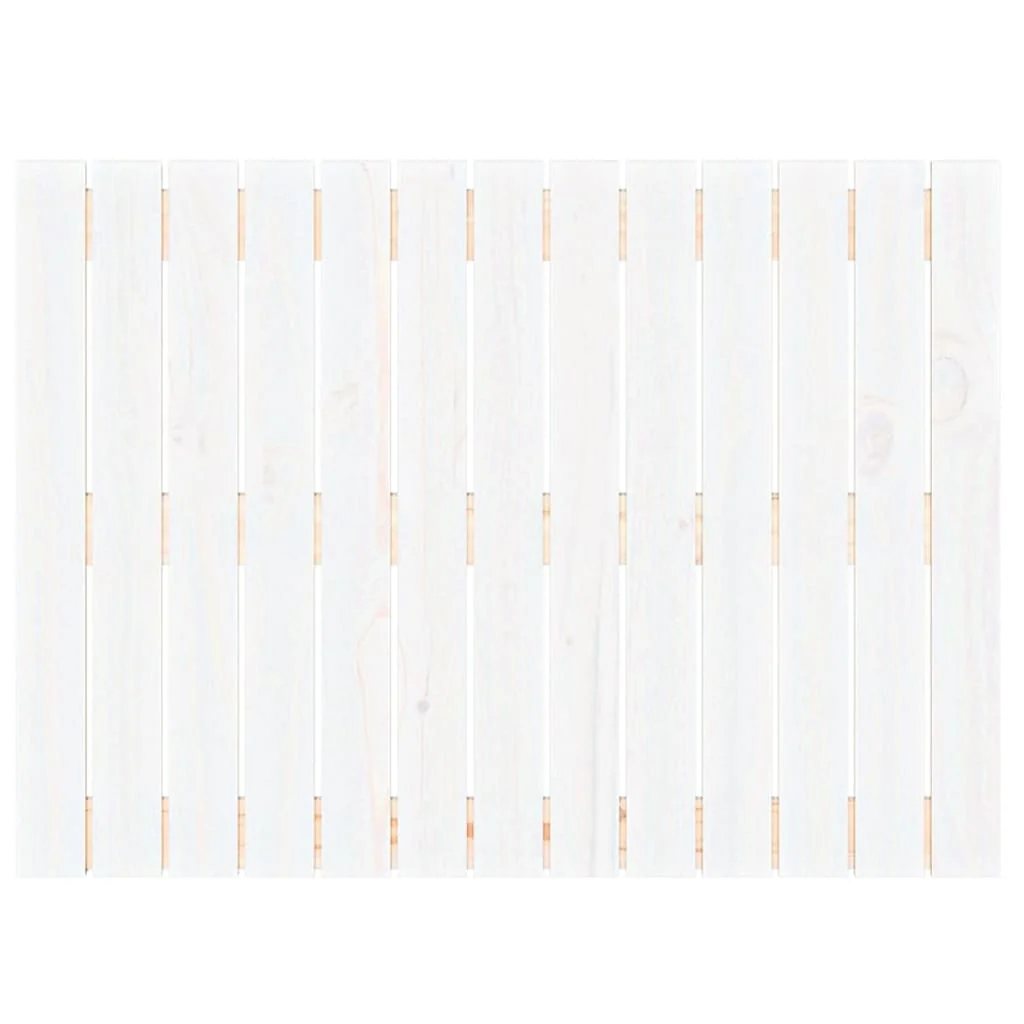 sengegavl 82,5x3x60 cm massivt fyrretræ hvid - Image 4