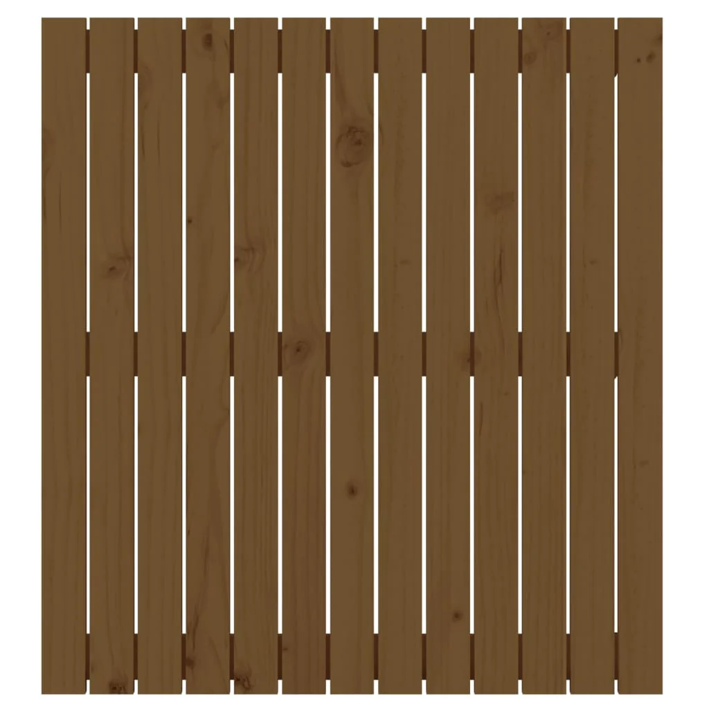 sengegavl 82,5x3x90 cm massivt fyrretræ gyldenbrun - Image 4