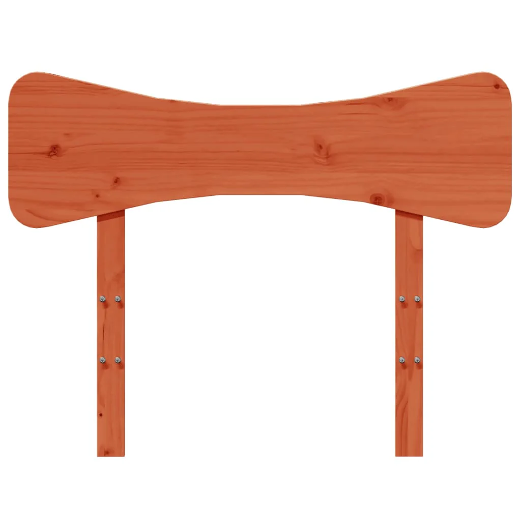sengegavl 90 cm massivt fyrretræ gyldenbrun - Image 4