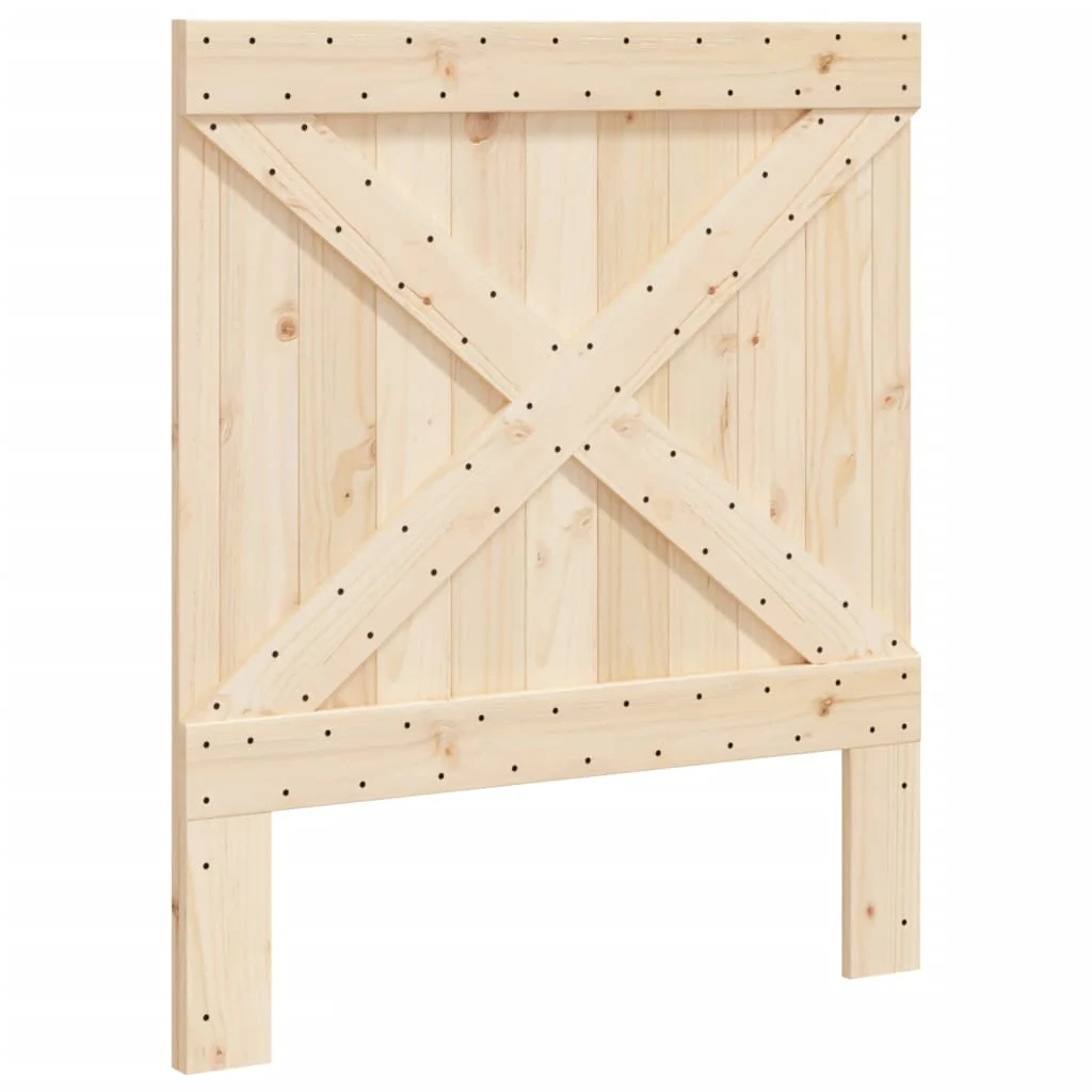 sengegavl 90x104 cm massivt fyrretræ - Image 2