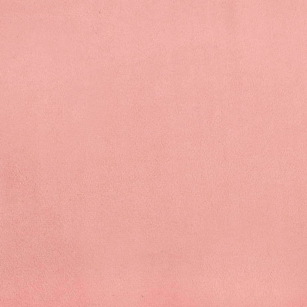 sengegavl 90x5x78/88 cm fløjl lyserød - Image 7