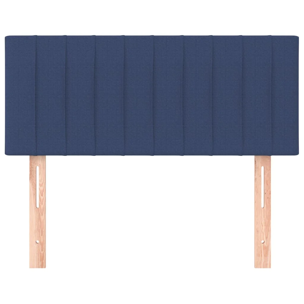 sengegavl 90x5x78/88 cm stof blå - Image 3