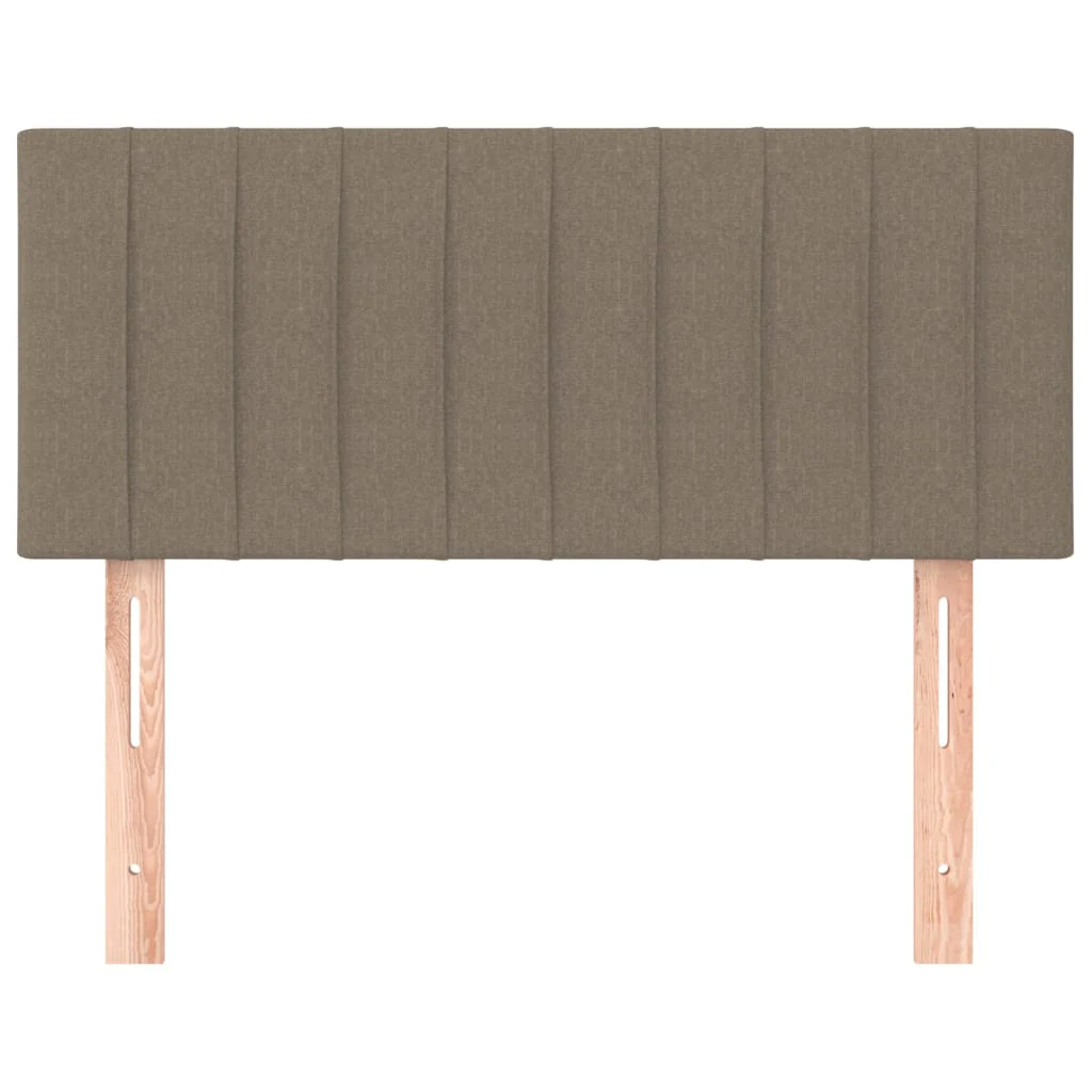 sengegavl 90x5x78/88 cm stof gråbrun - Image 3