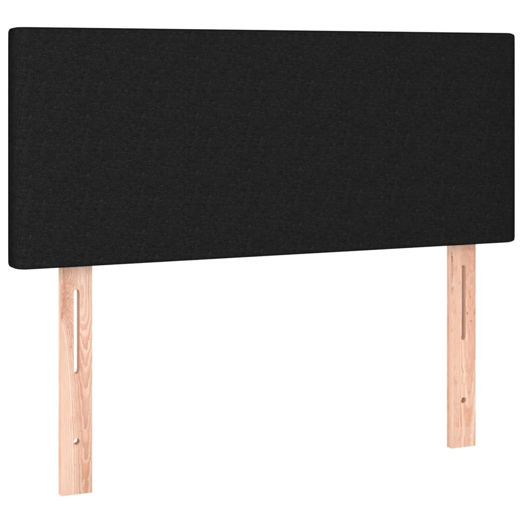 sengegavl 90x5x78/88 cm stof sort - Image 2