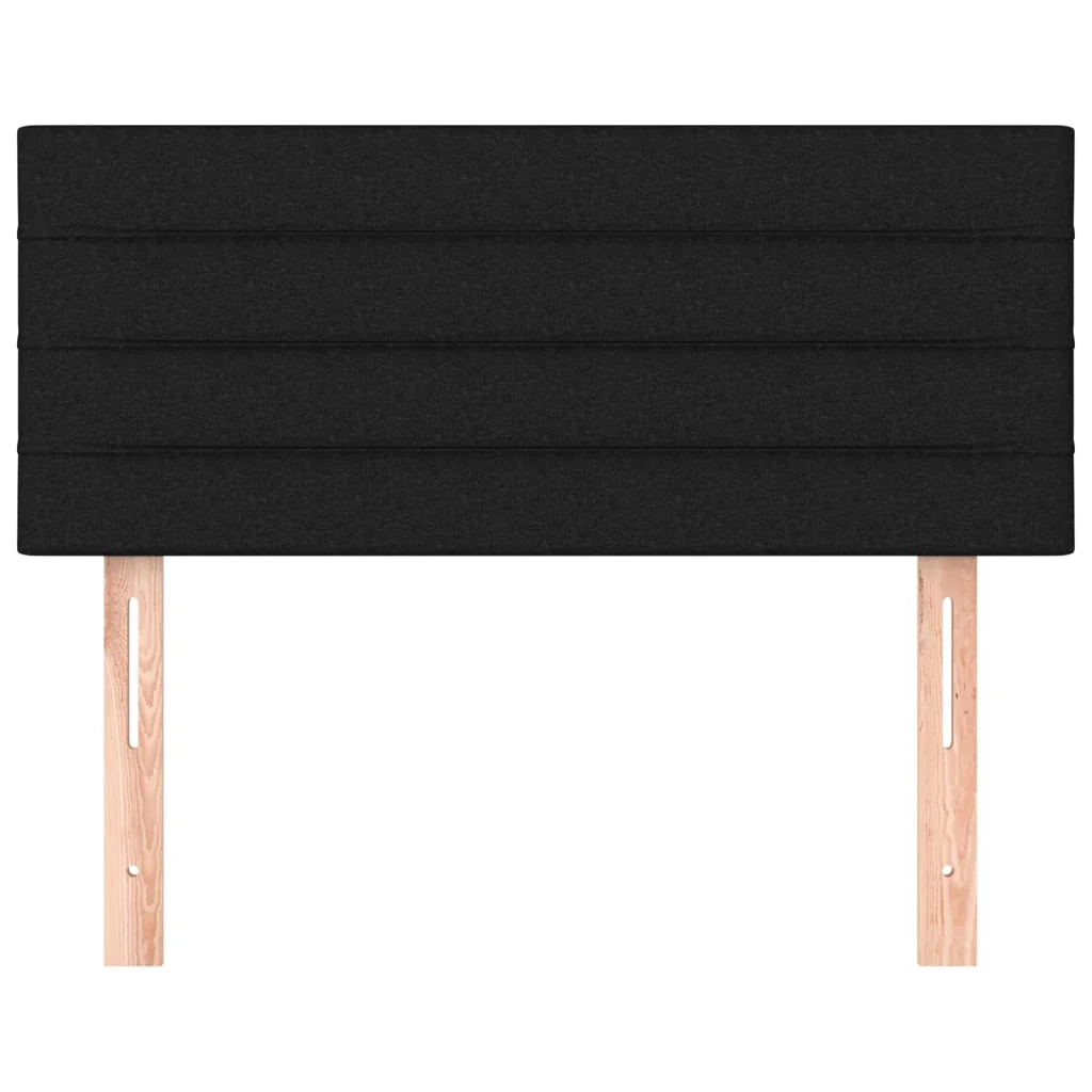 sengegavl 90x5x78/88 cm stof sort - Image 3