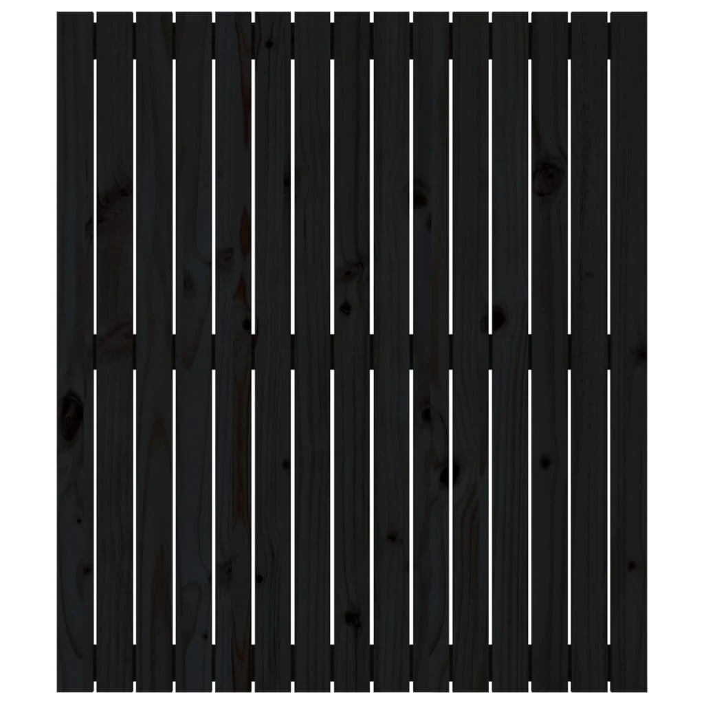 sengegavl 95,5x3x110 cm massivt fyrretræ grå - Image 4