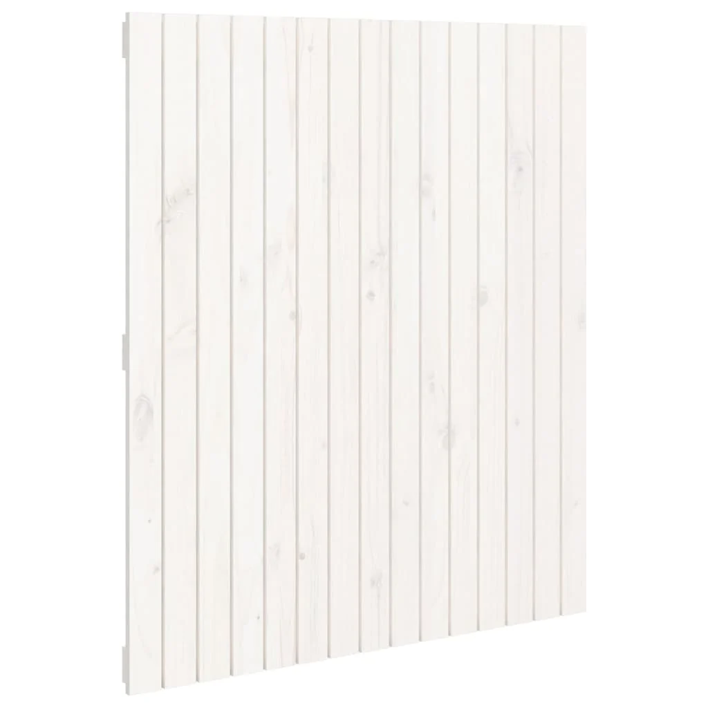 sengegavl 95,5x3x110 cm massivt fyrretræ hvid - Image 2