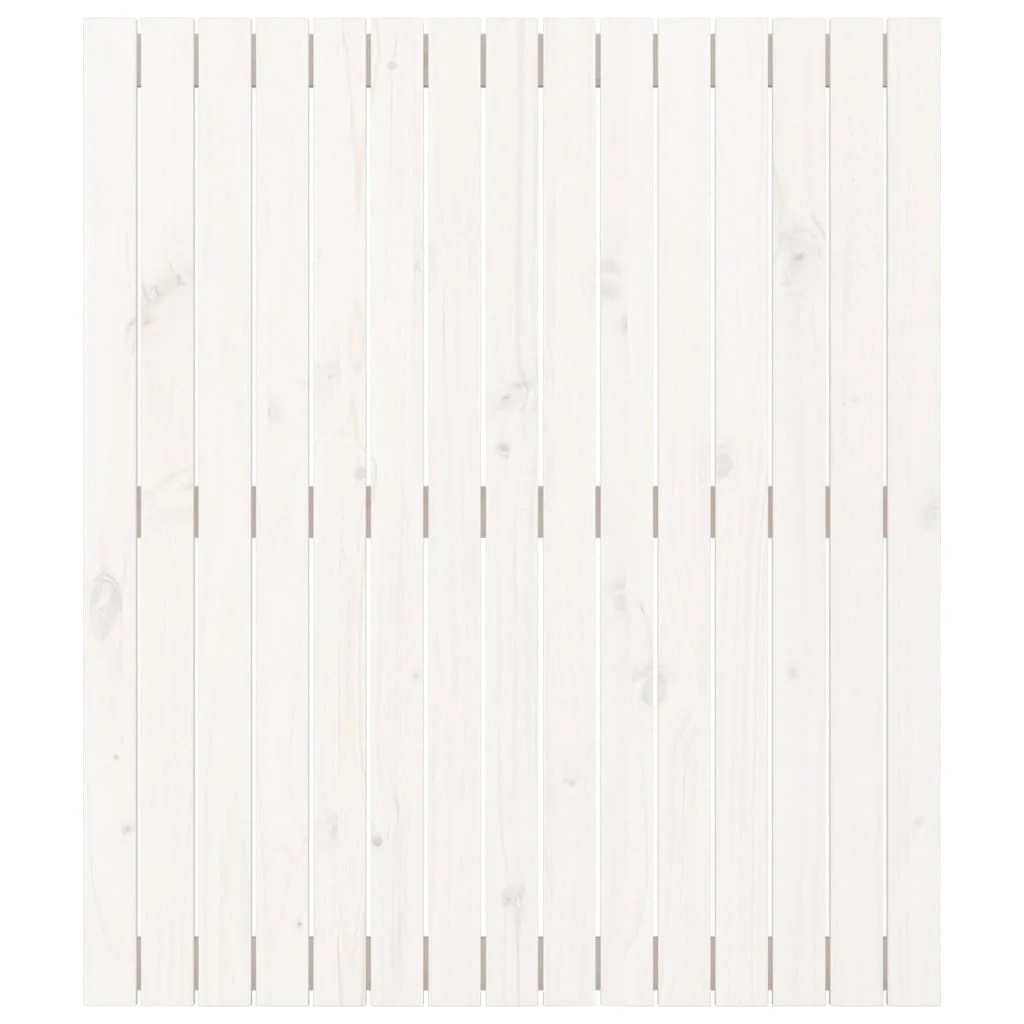 sengegavl 95,5x3x110 cm massivt fyrretræ hvid - Image 4