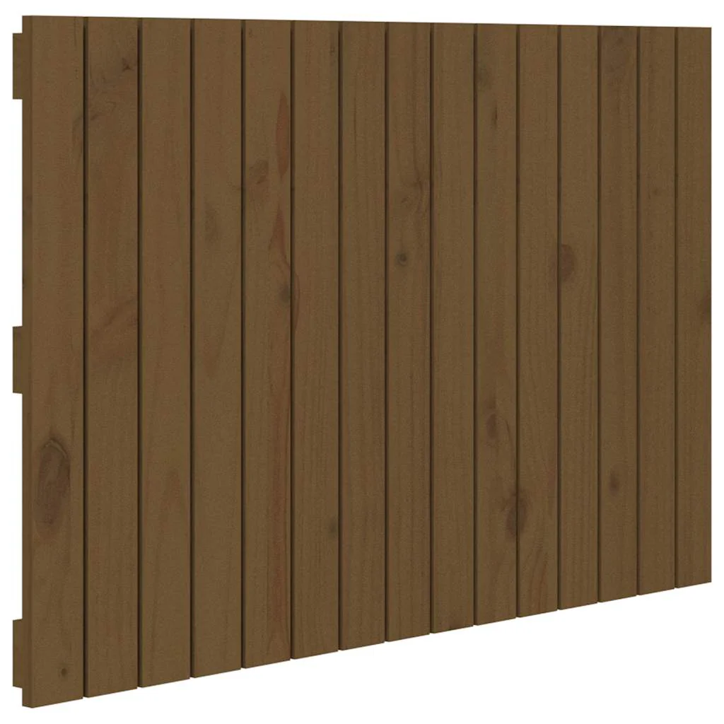 sengegavl 95,5x3x60 cm massivt fyrretræ gyldenbrun - Image 2