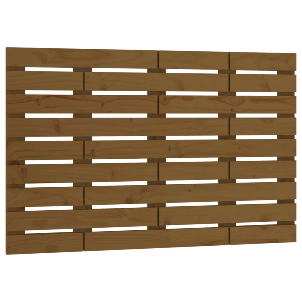 sengegavl 96x3x63 cm massivt fyrretræ gyldenbrun - Image 2