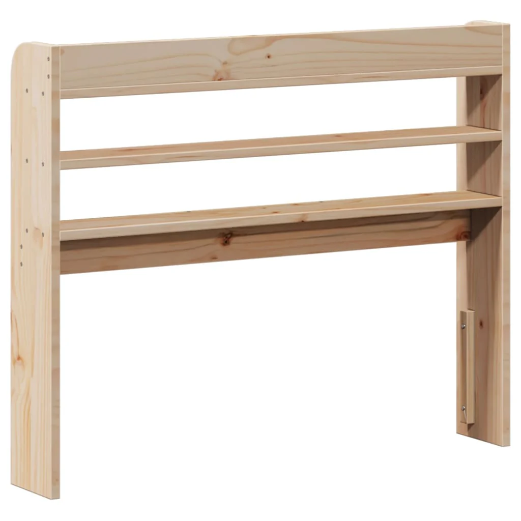 sengegavl med hylder 100 cm massivt fyrretræ - Image 5