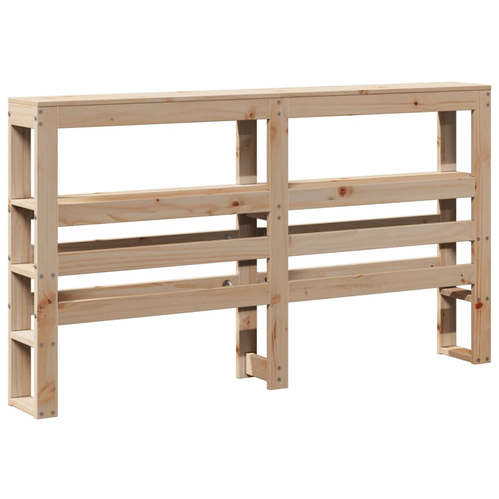 sengegavl med hylder 120 cm massivt fyrretræ - Image 6