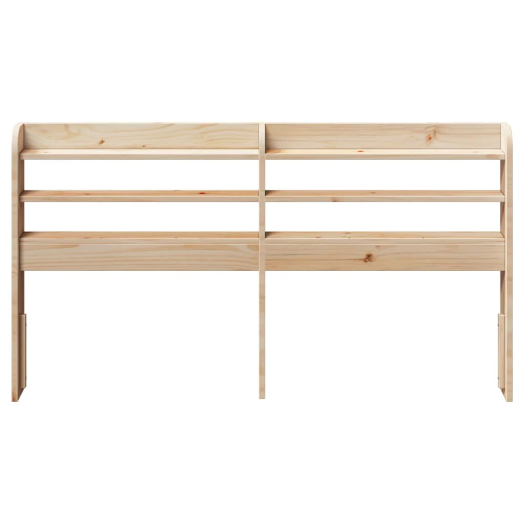 sengegavl med hylder 160 cm massivt fyrretræ - Image 3