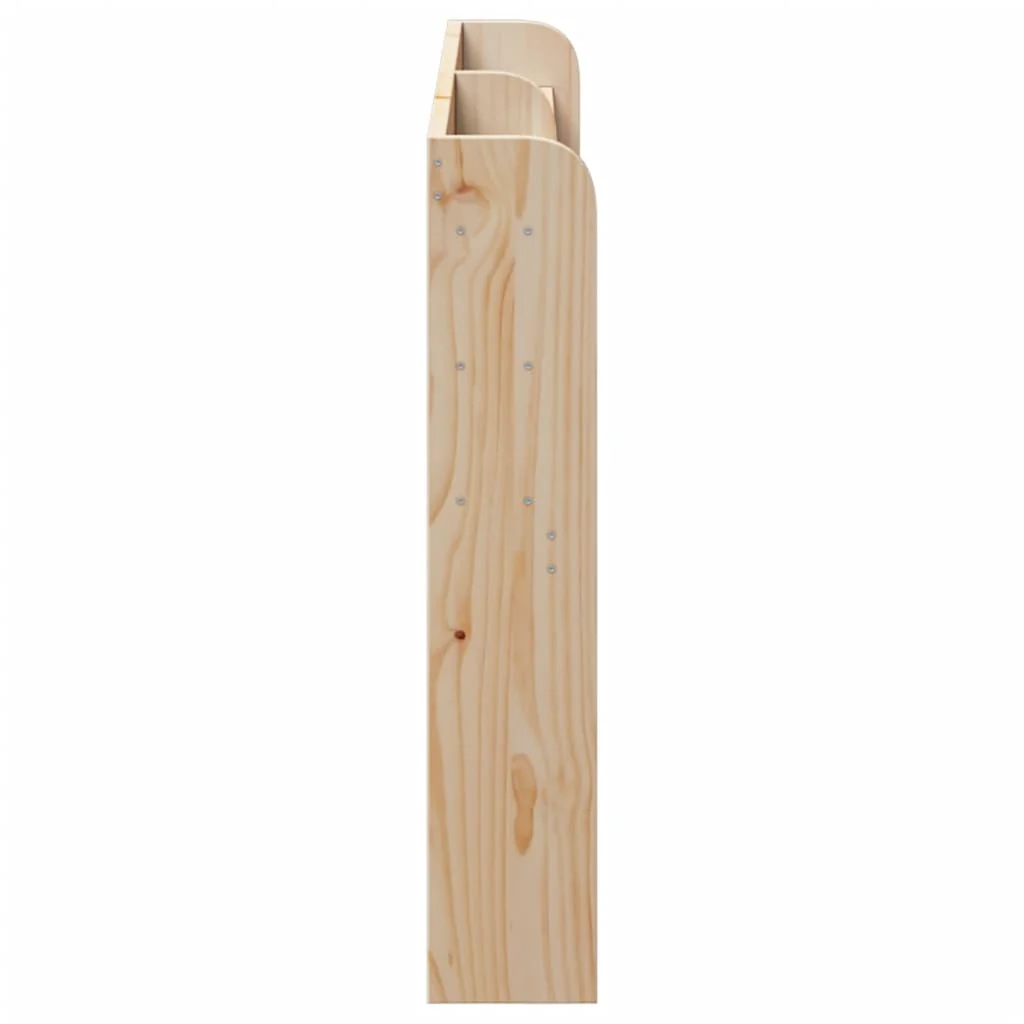 sengegavl med hylder 160 cm massivt fyrretræ - Image 4