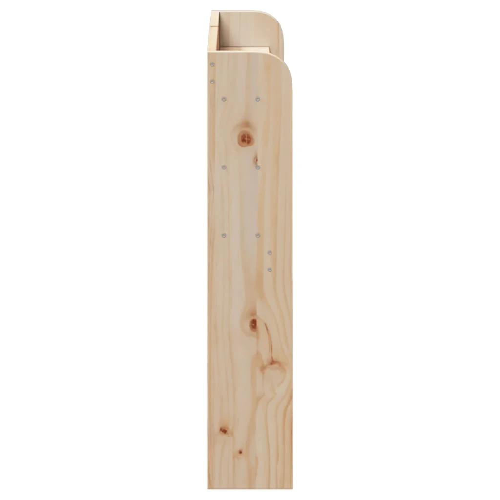 sengegavl med hylder 90 cm massivt fyrretræ - Image 4