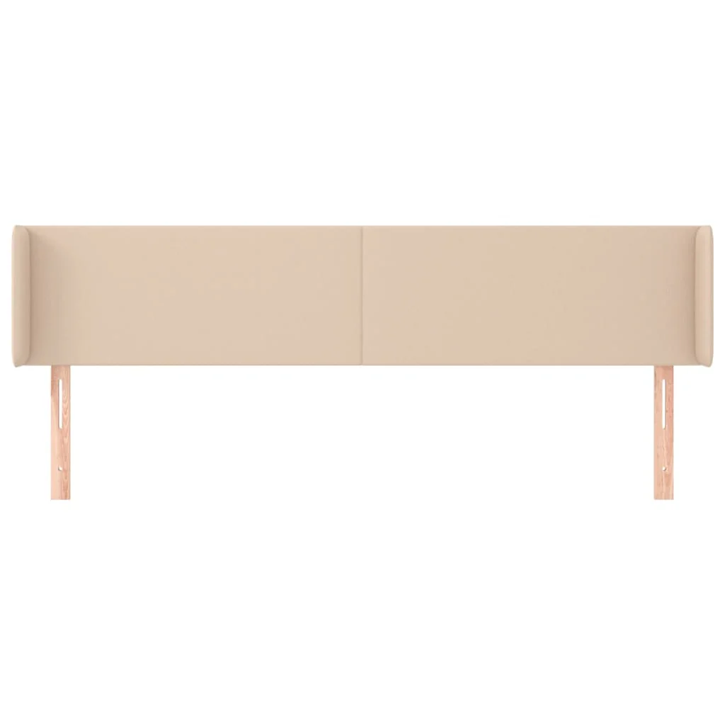 sengegavl med kanter 203x16x78/88 cm kunstlæder cappuccino - Image 3