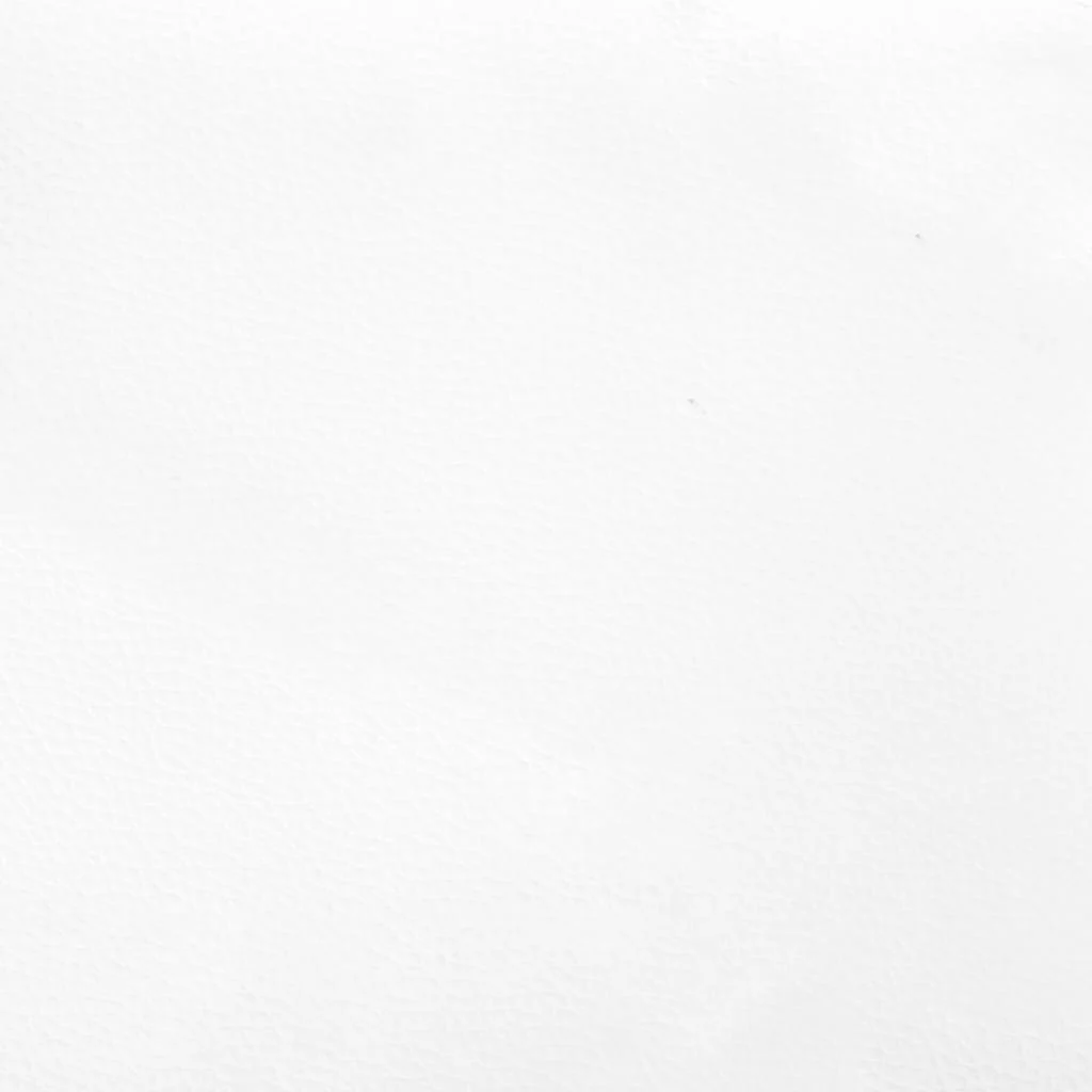 sengegavl med kanter 203x16x78/88 cm kunstlæder hvid - Image 6