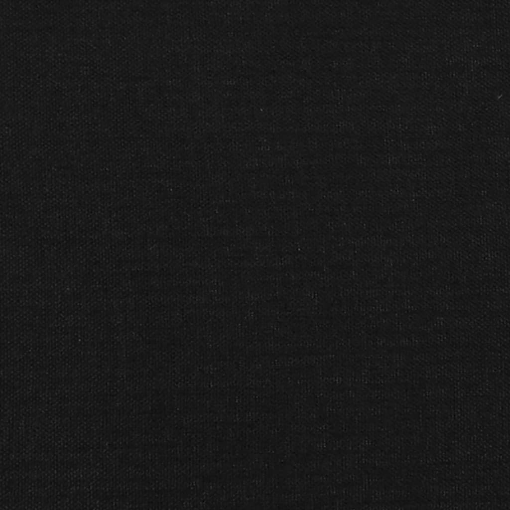 sengegavl med kanter 93x16x78/88 cm stof sort - Image 6