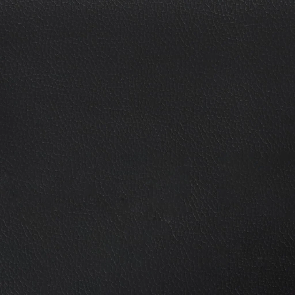 sengegavl med kanter 93x23x118/128 cm kunstlæder sort - Image 6
