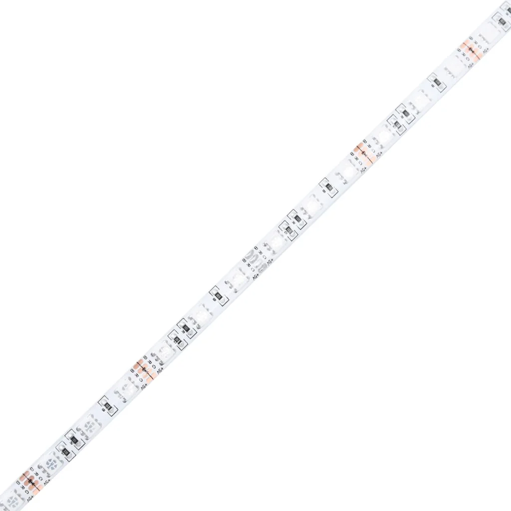 sengegavl med opbevaring og LED-lys 120x17x102 cm sort - Image 9