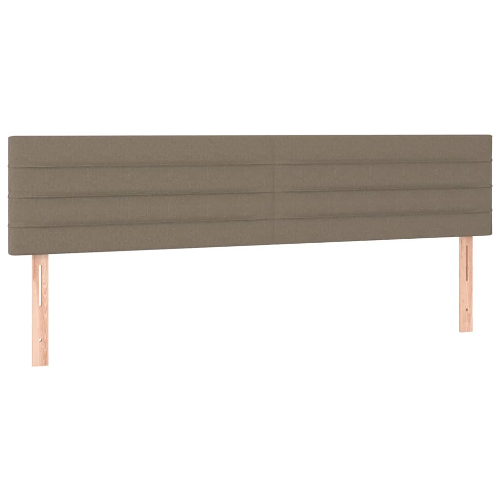 sengegavle 200x5x78/88 cm stof gråbrun - Image 2