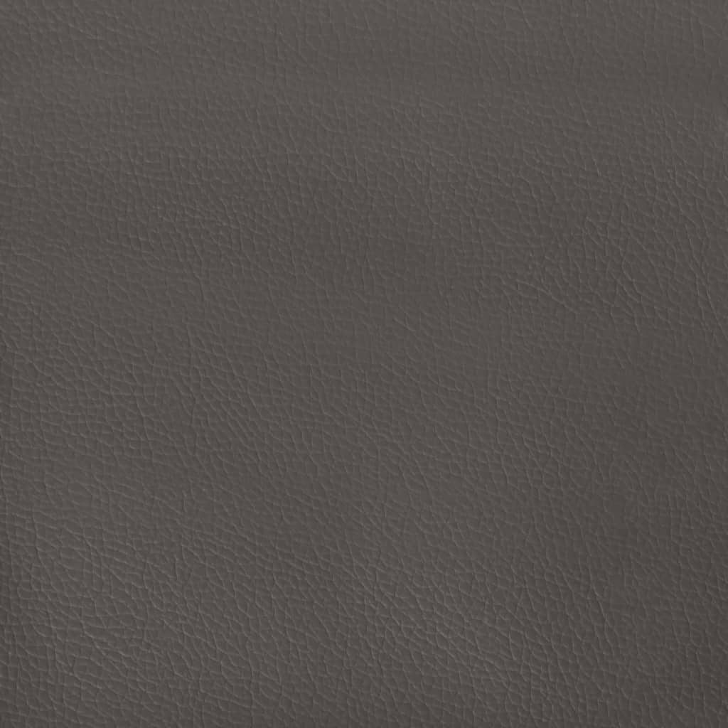 sengegavle 160x5x78/88 cm kunstlæder grå - Image 7