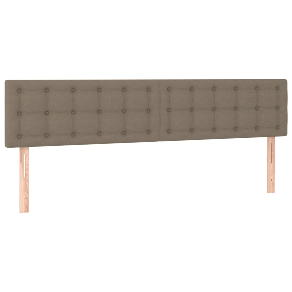 sengegavle 160x5x78/88 cm stof gråbrun - Image 2