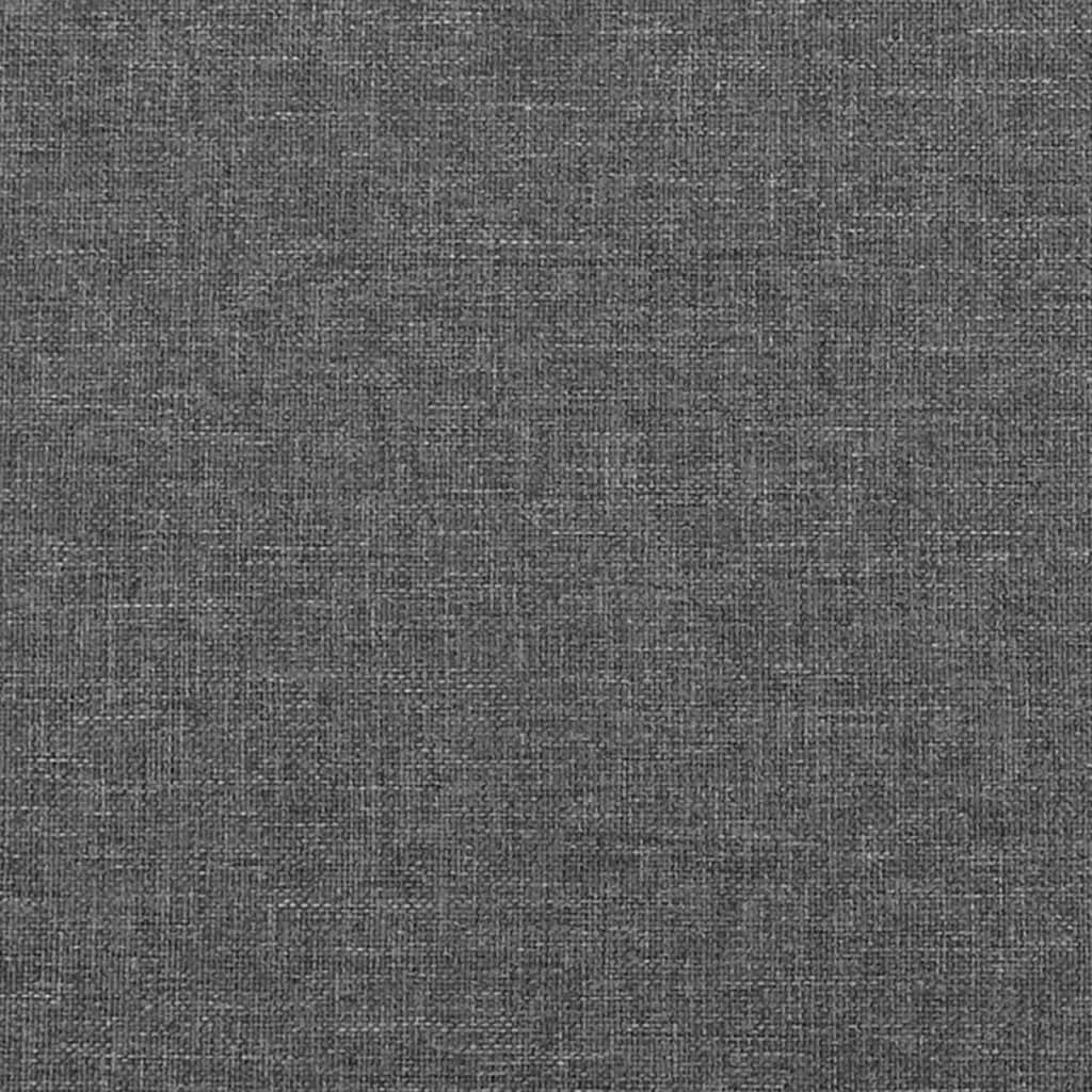 sengegavle 160x5x78/88 cm stof mørkegrå - Image 7