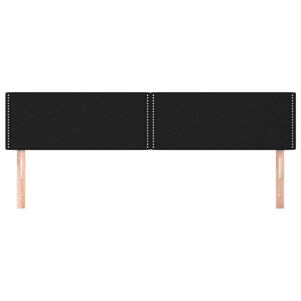 sengegavle 160x5x78/88 cm stof sort - Image 3