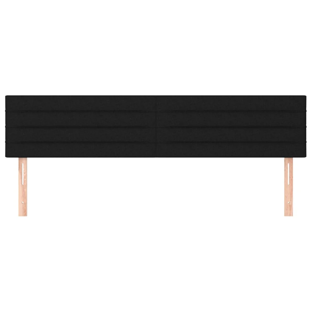 sengegavle 160x5x78/88 cm stof sort - Image 3